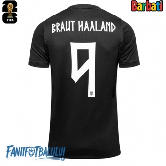 Norvegia Erling Haaland #9 Tricou Fotbal Replică Mondial 2026 Barbati Deplasare